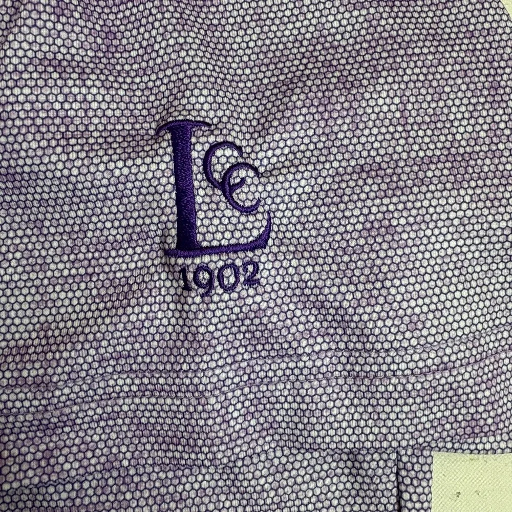 Johnnie O Polo Shirt Mens Large Purple Loveland Country Club 1902 Golf Logo - Picture 4 of 7